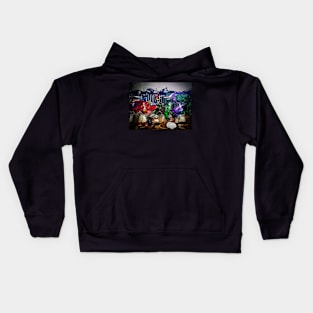 Graffiti SuperHeros Williamsburg Brooklyn NYC Kids Hoodie